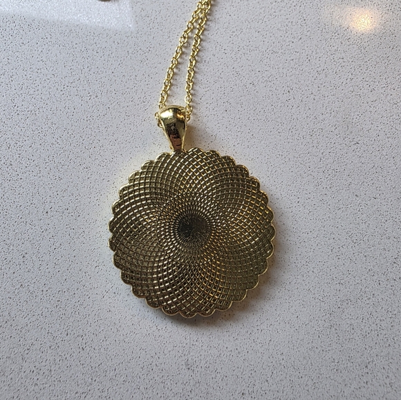 Upcycled MCM Pendant Necklace - Picture 4 of 5